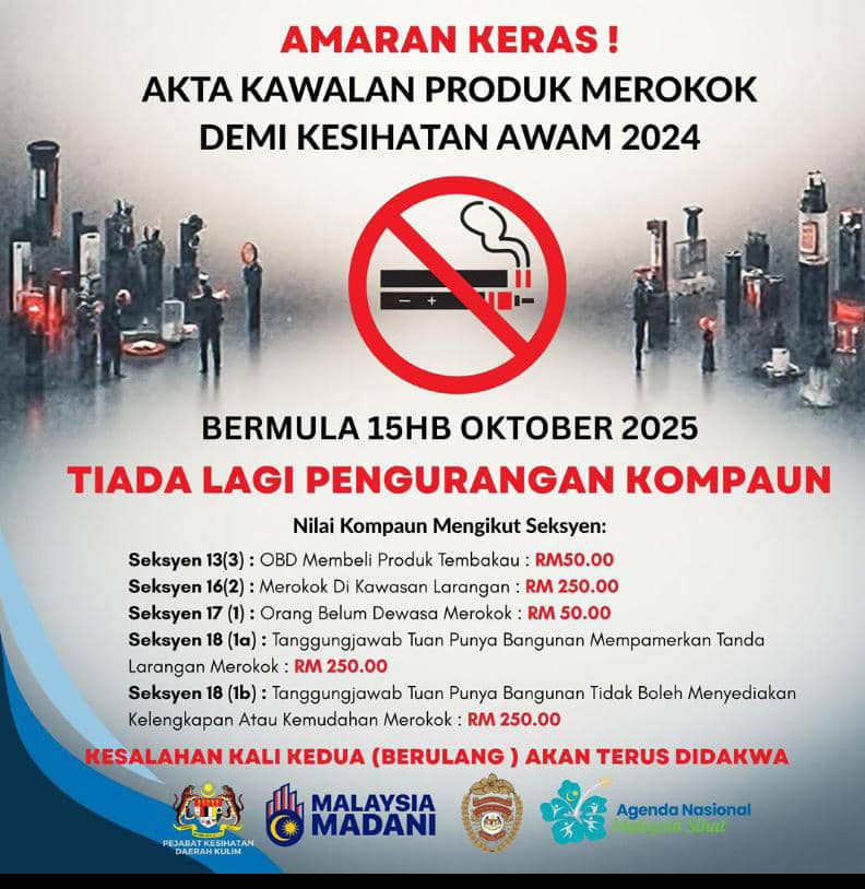 amaran keras merokok