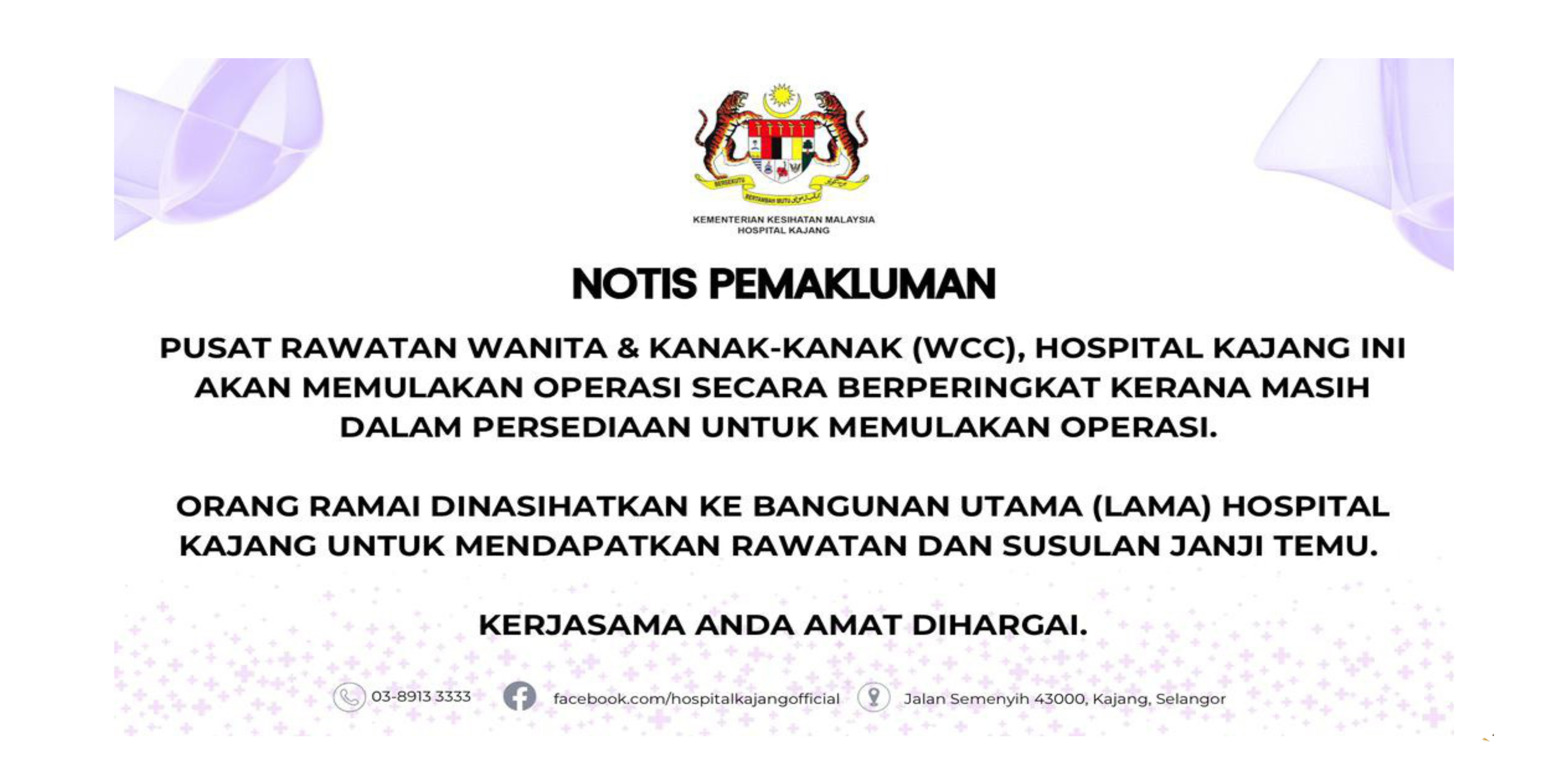 NOTIS PEMAKLUMAN