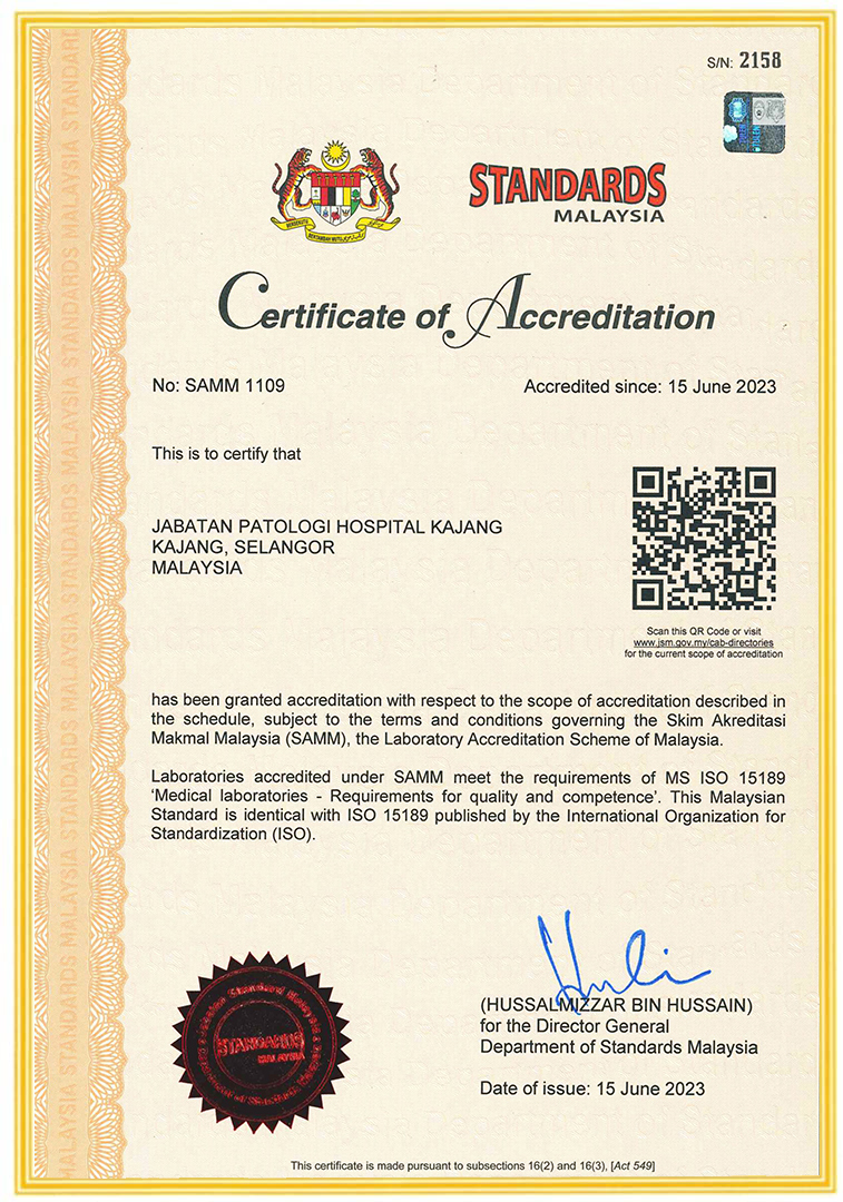 ISO 15189: Skim Akreditasi Makmal Malaysia