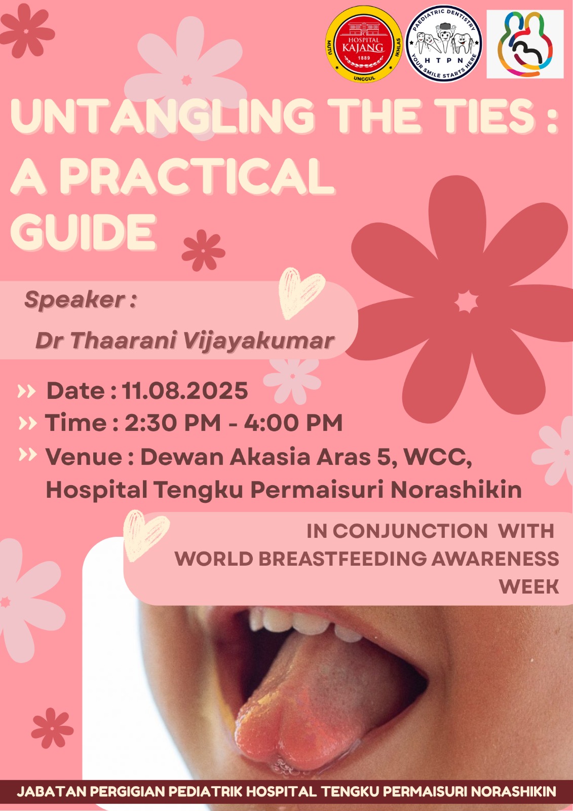 CME: UNTANGLING THE TIES: PRACTICAL GUIDE PADA 11 OGOS 2025 (ISNIN)